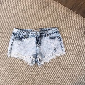 Blue jean shorts